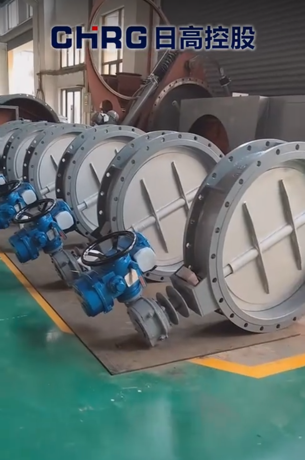 Electric wear-resistant dust and gas butterfly valve