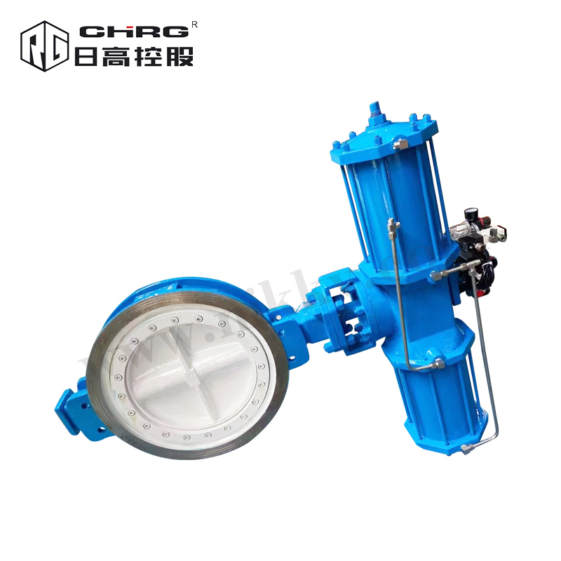 氣動(dòng)硬密封對(duì)夾蝶閥D673H-10C